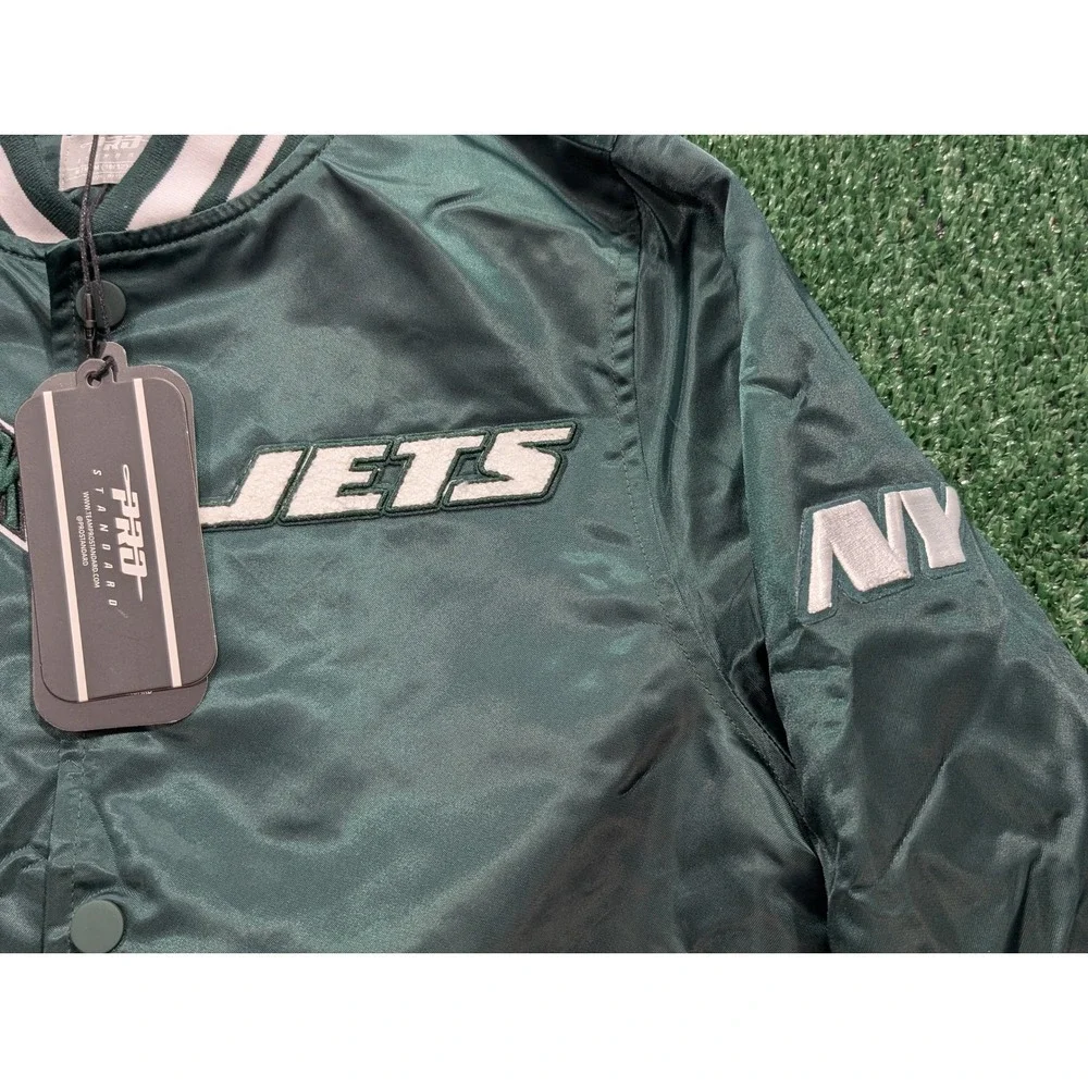 Pro Standard New York Jets Kids Satin Varsity Jacket New FNJB6411893-FOR Size M